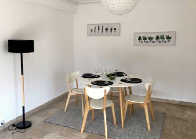 Home staging d'un appartement au Cannet par Maison Modèle, Home stager Expert et Décoratrice UFDI à Antibes 06 : Une nouvelle salle a manger